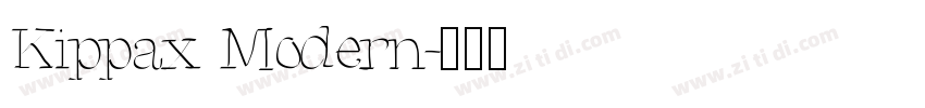 Kippax Modern字体转换